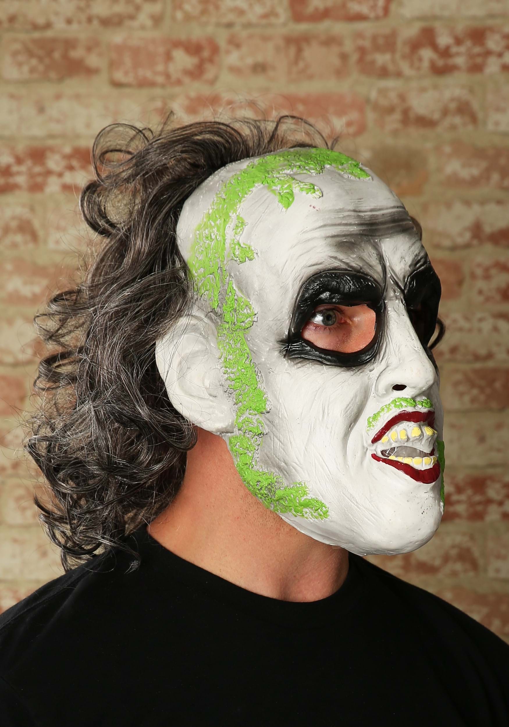 Beetlejuice 3/4 Mask W/ Hair For Adults