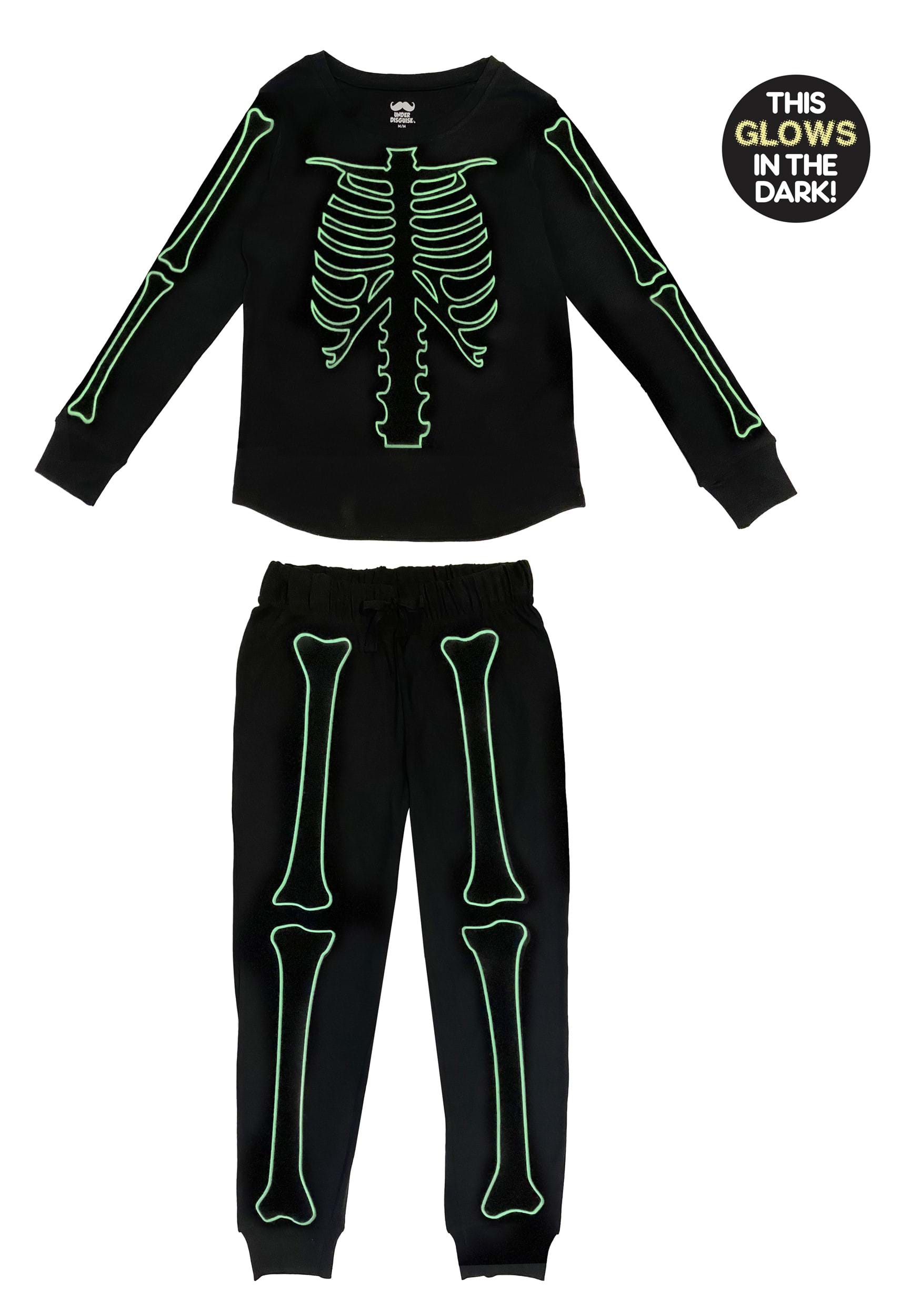 Skeleton 2 Piece Women's Jogger Sleep Set , Women's Skeleton Costumes