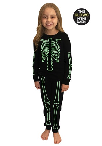 Skeleton 2 Piece Kid's Jogger Sleep Set | Kid's Skeleton Costumes