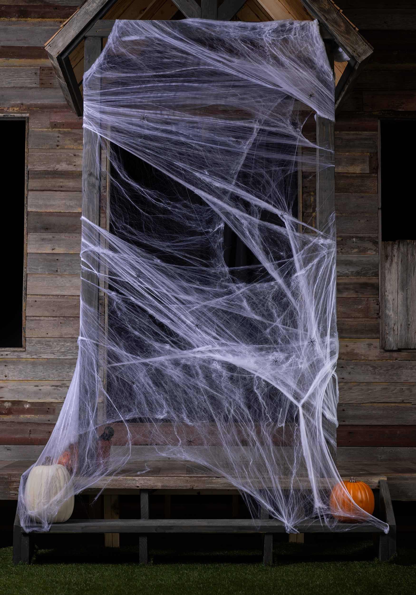 Spider web store decoration