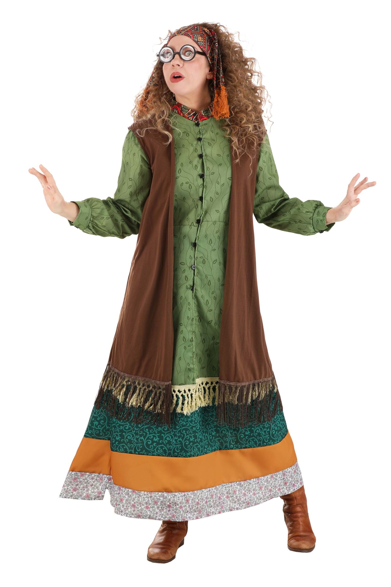 Photos - Fancy Dress Potter Jerry Leigh Harry  Deluxe Adult Professor Trelawney Costume Green 