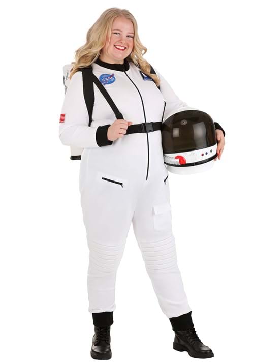 Plus Size White Astronaut Costume