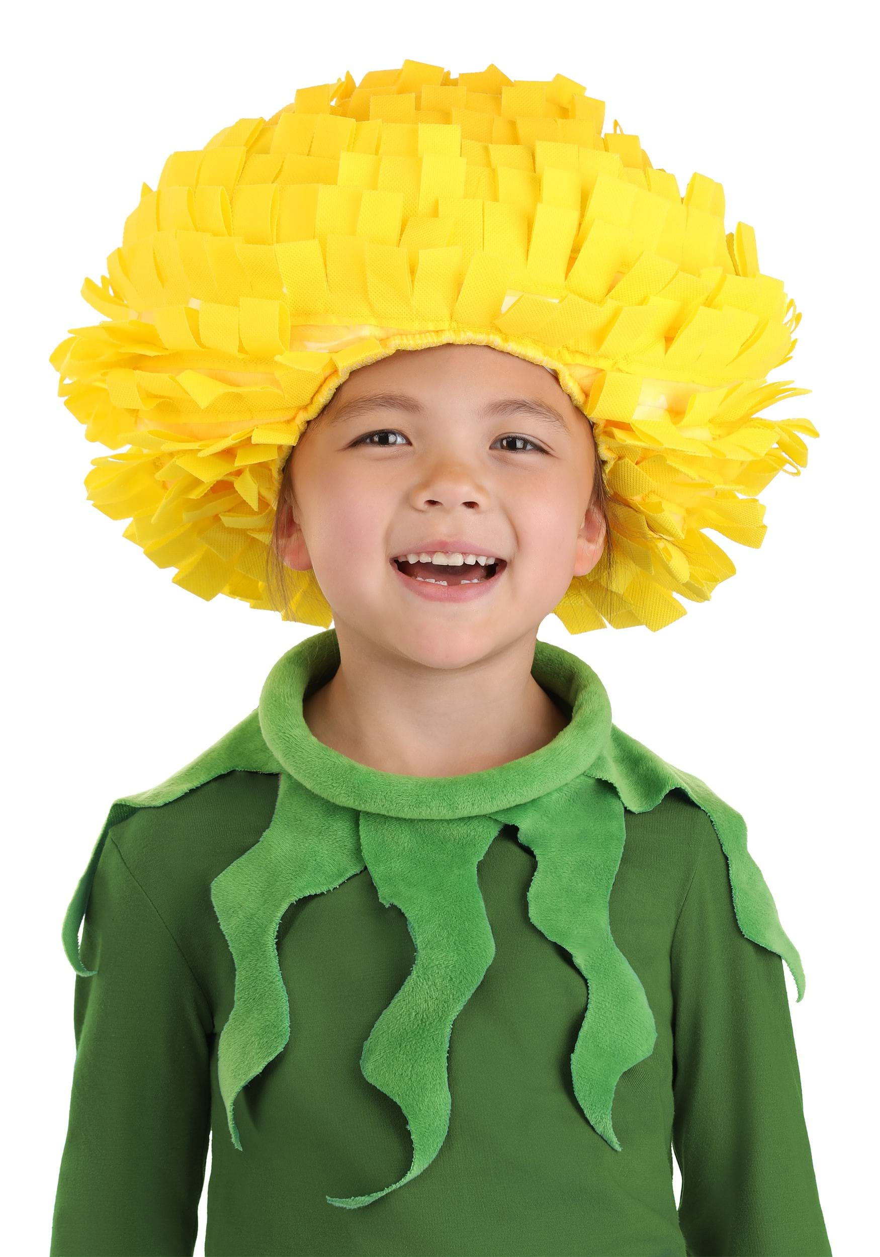 Child Deluxe Dandelion Flower Costume Kit , Flower Accessories