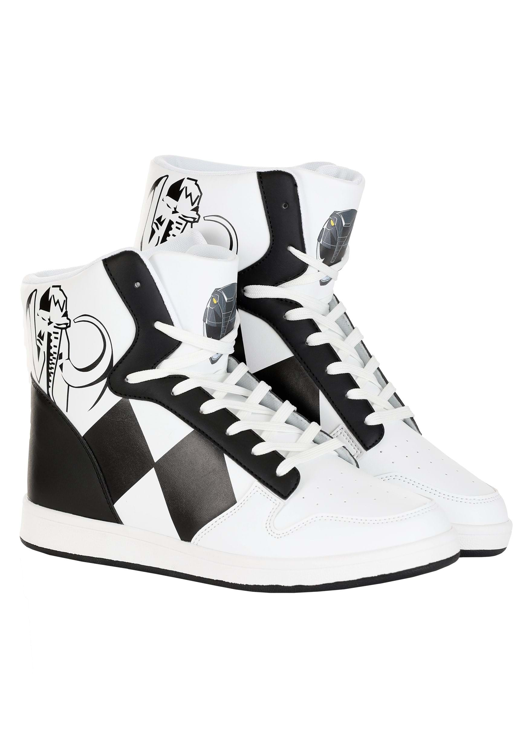 Costume Inspired Power Rangers Black Sneakers