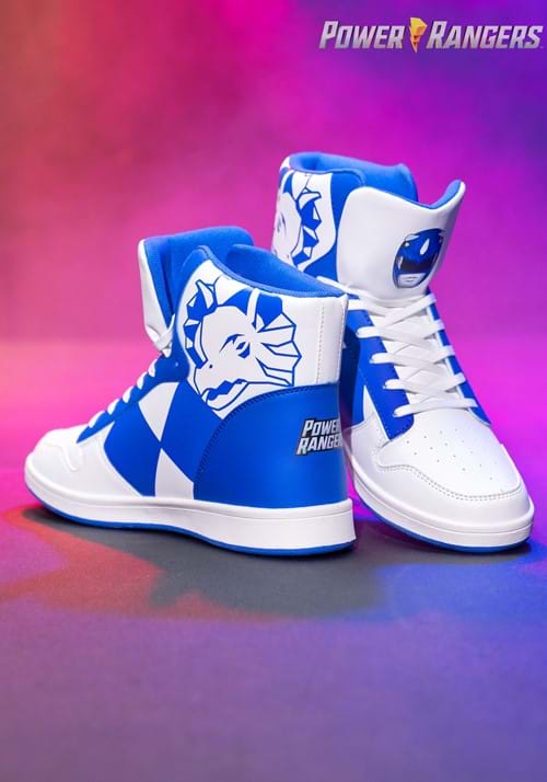Costume Inspired Blue Power Rangers Sneakers