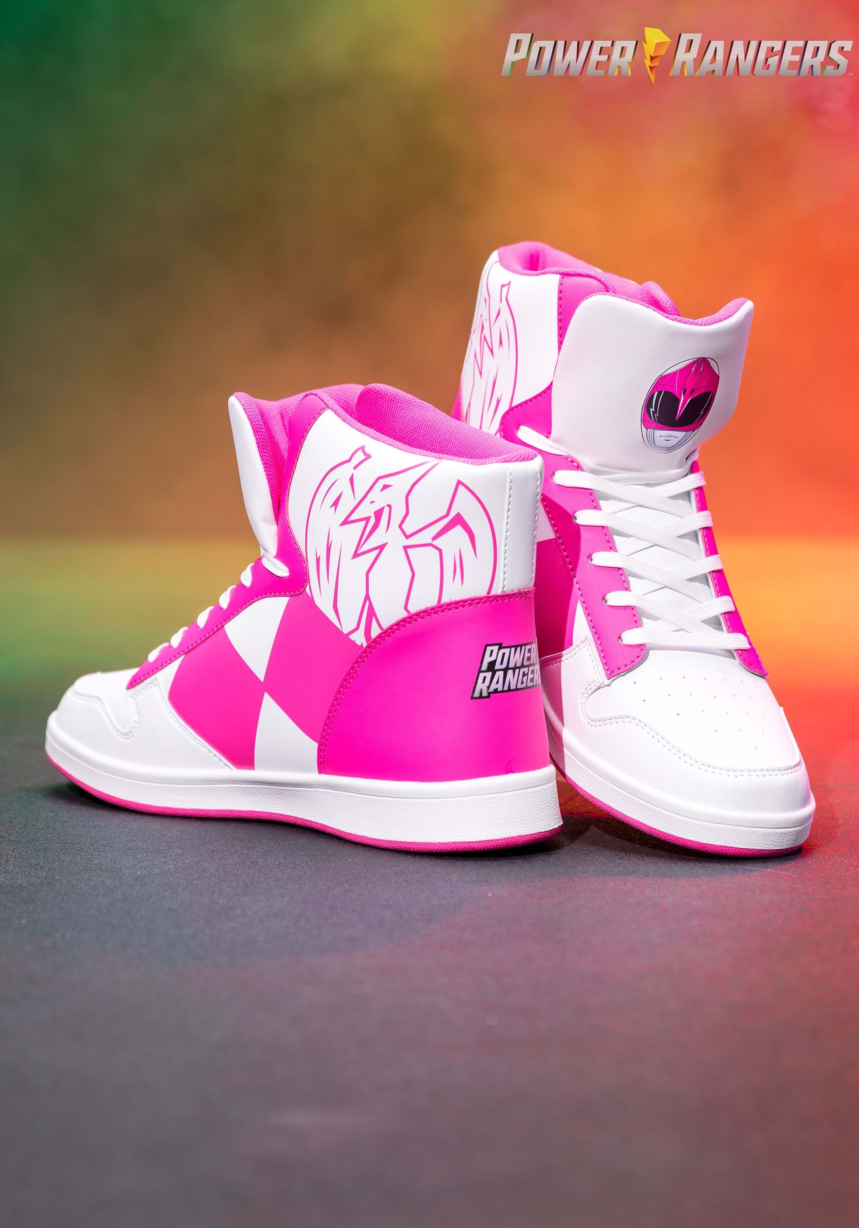 Costume Inspired Pink Power Rangers Sneakers