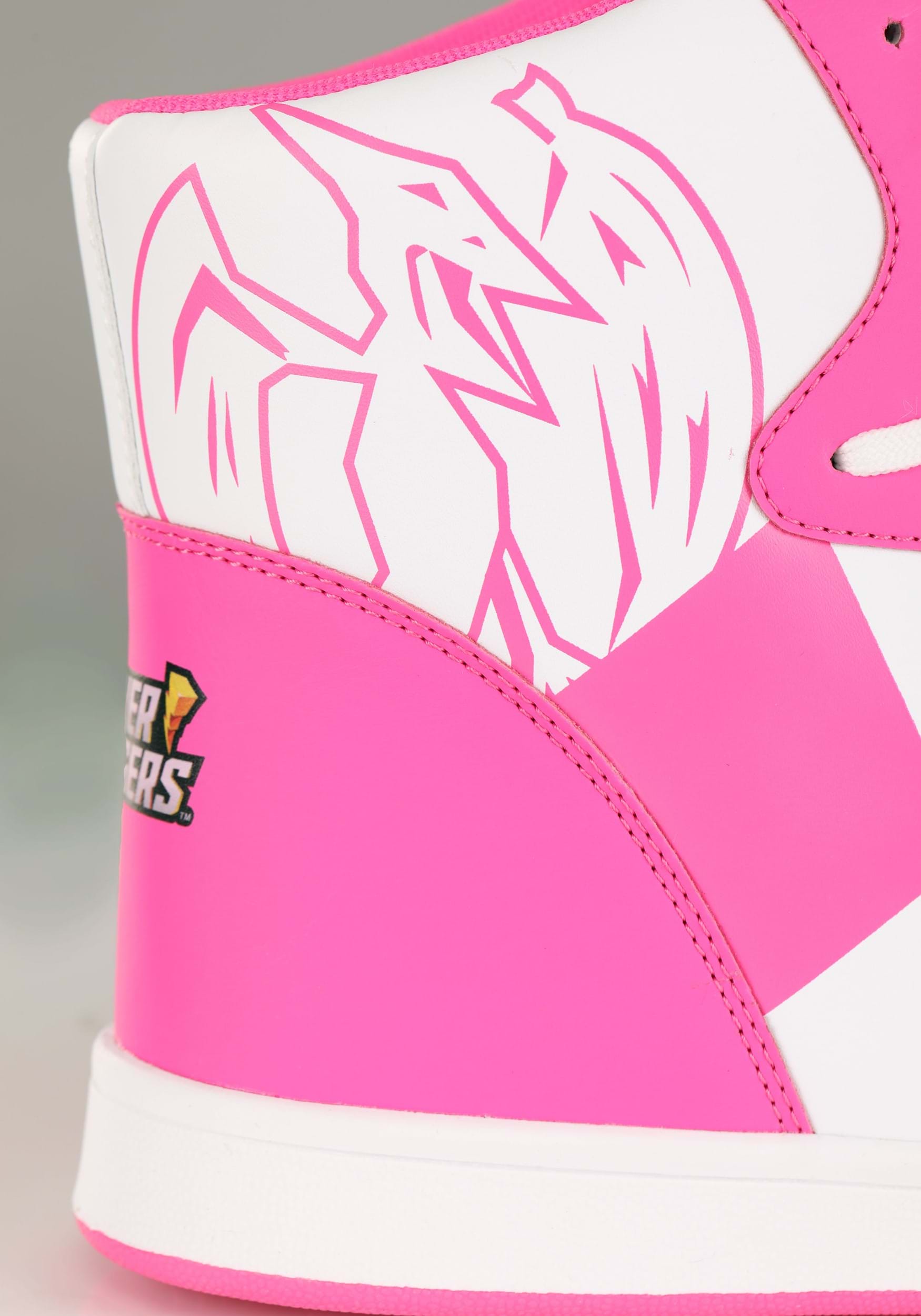 Costume Inspired Power Rangers Pink Sneakers