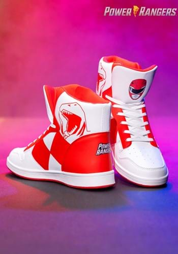 Costume Inspired Red Power Rangers Sneakers