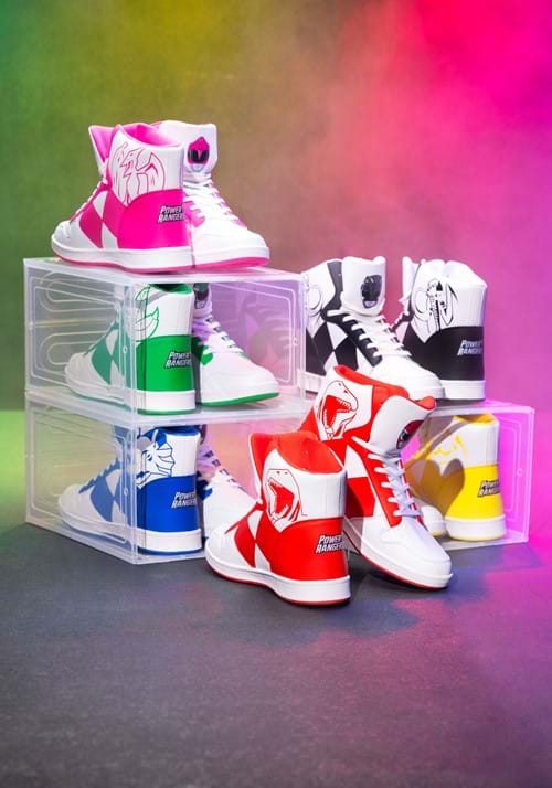 Red Power Rangers Costume Inspired Sneakers | Power Rangers Accessories