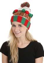 Gingerbread House Knit Hat Alt 1