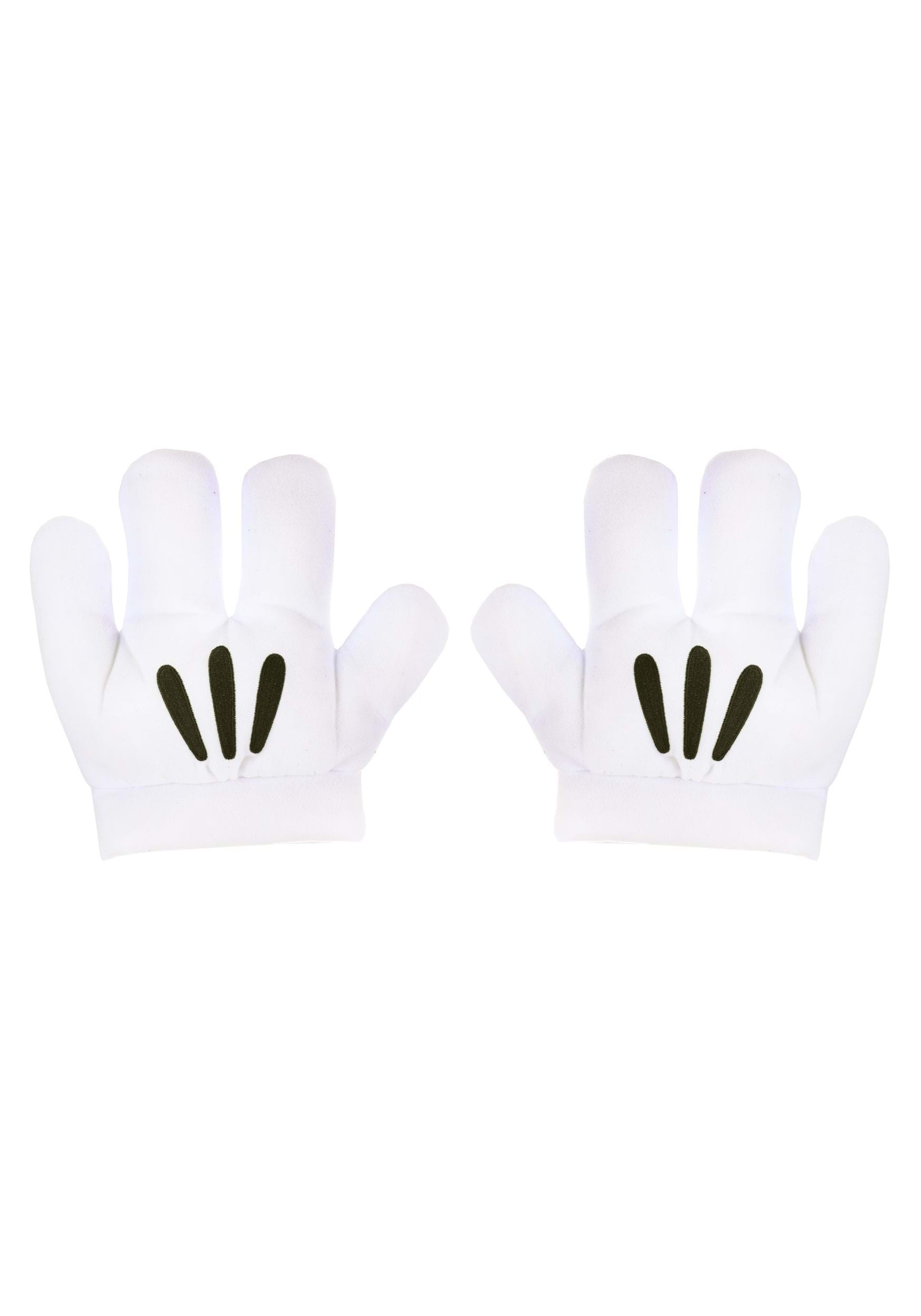 Kid's Mickey Mouse White Gloves , Disney Accessories