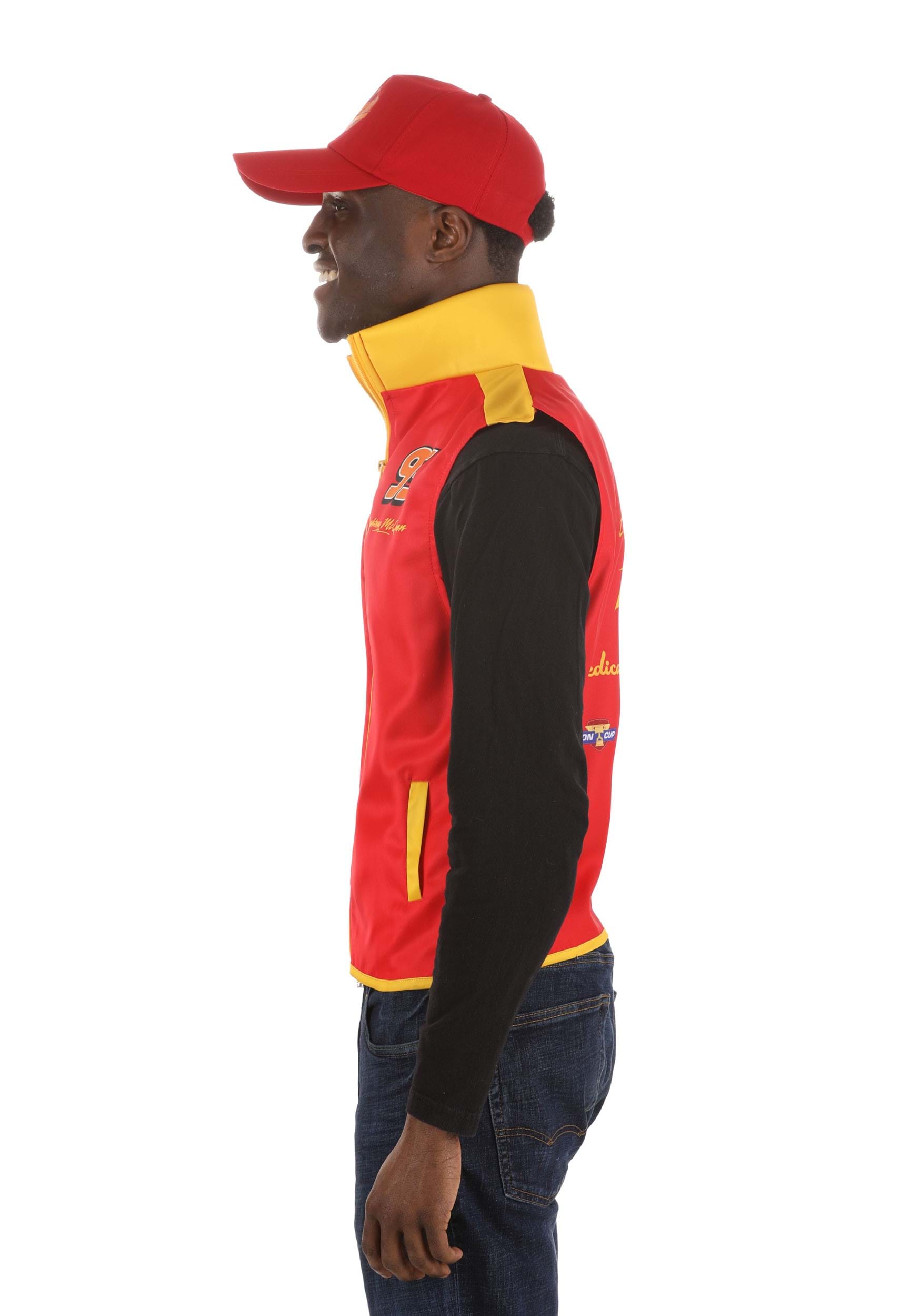 Adult Lightning McQueen Crew Hat & Vest Kit