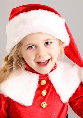 Girl's Premium Santa Toddler Costume Dress | Christmas Costumes