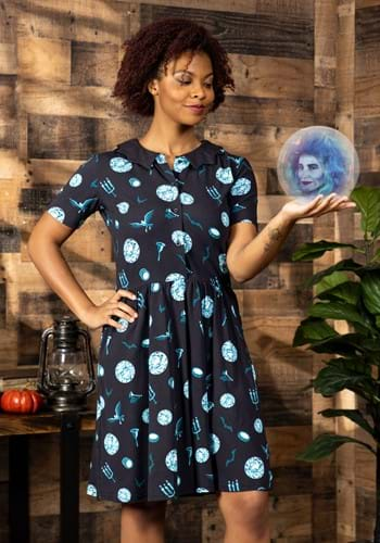 Cakeworthy Disney Haunted Mansion Bat Collar Dress for Women