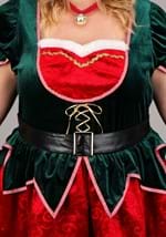 Plus Size Womens Deluxe Festive Elf Costume Alt 3