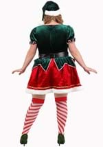 Plus Size Womens Deluxe Festive Elf Costume Alt 1