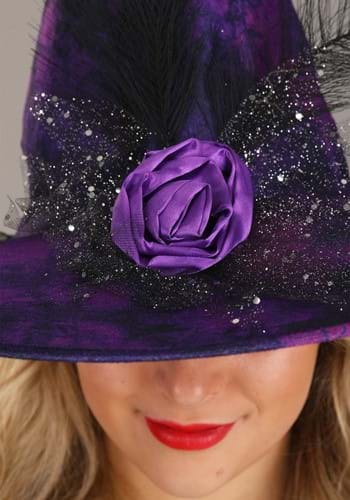 Women's Elegant Purple Costume Witch Hat