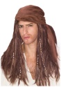 Brown Caribbean Pirate Wig