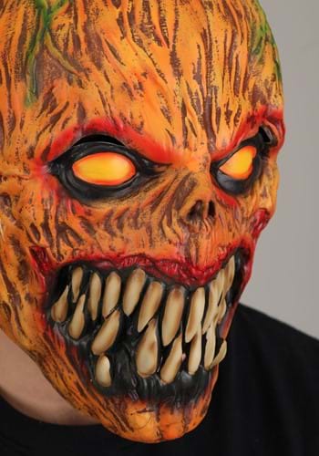Carnivorous Pumpkin Adult Costume Mask | Pumpkin Accessories