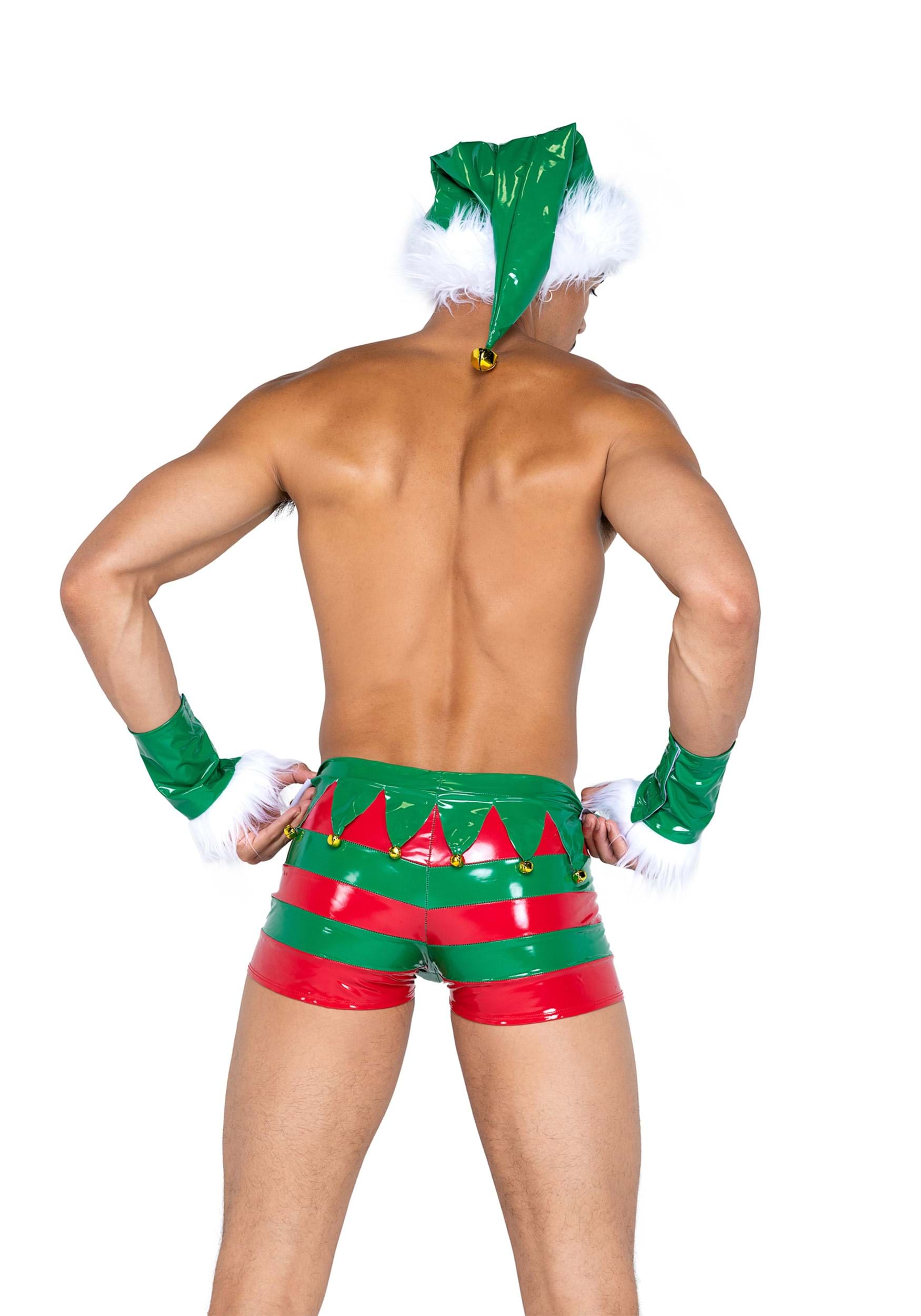 Naughty Men's Holiday Elf Costume