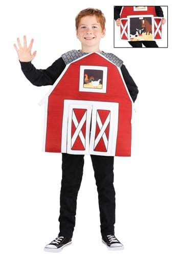 Kids Big Red Barn Costume