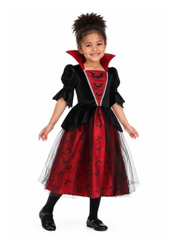 Girls Midnight Vampira Costume New Main