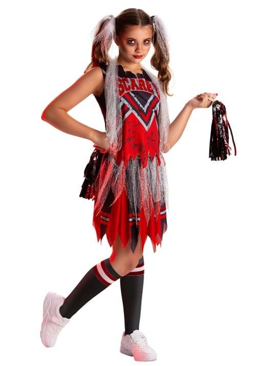 Scare U Cheerleader Sustainable Materials Girl's Costume | Cheerleader ...