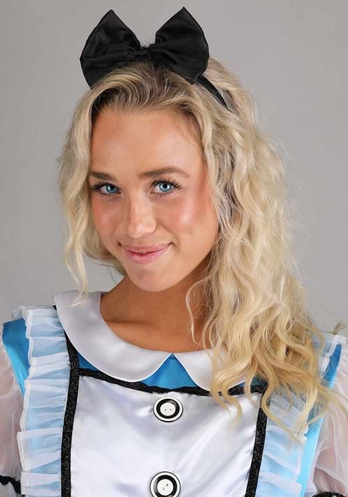 Adult Alice Costume Longer Length Dress and Headband main image 1