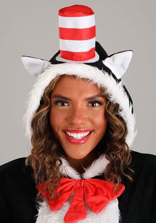 Adult Cat in the Hat Hoodie Costume Top Dr. Seuss Costumes — free download