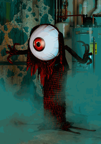 Ivor the All Seeing Eyeball Monster Animatronic Main
