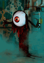 Ivor the All Seeing Eyeball Monster Animatronic Main