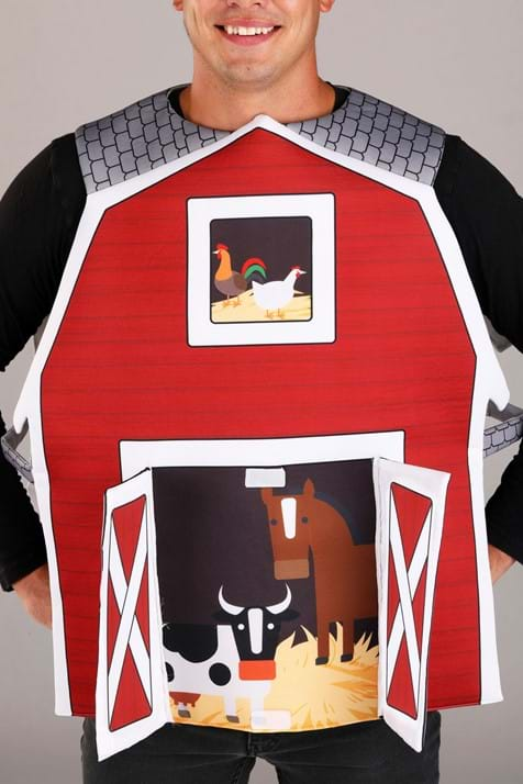 Big Red Barn Costume for Adults | Adult Farm Animal Costumes