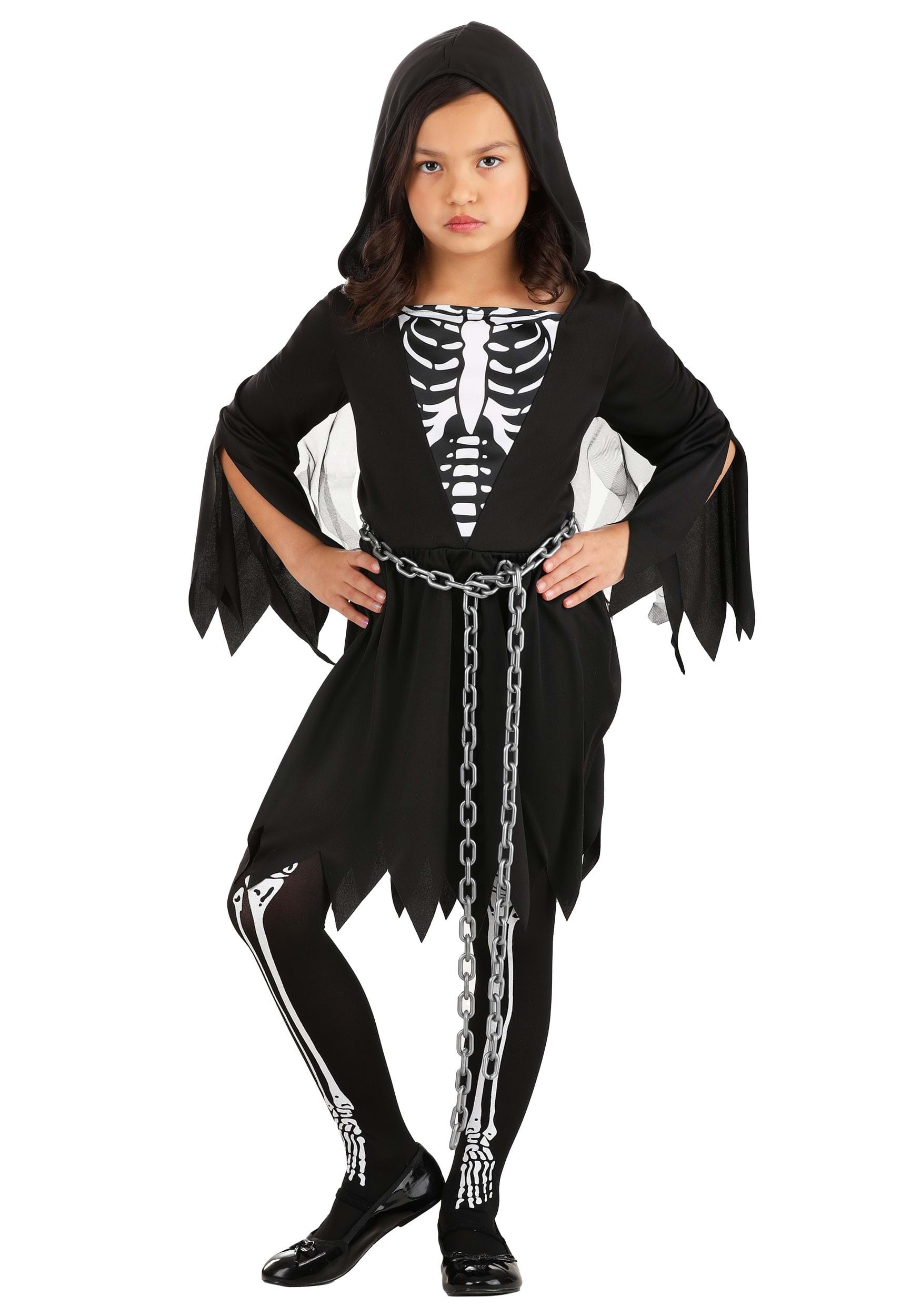 Kid's Death Costume Dress , Scary Halloween Costumes