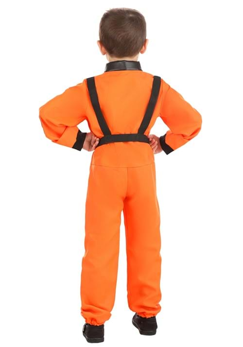 Child Classic Orange Astronaut Costume | Kid's Astronaut Costumes