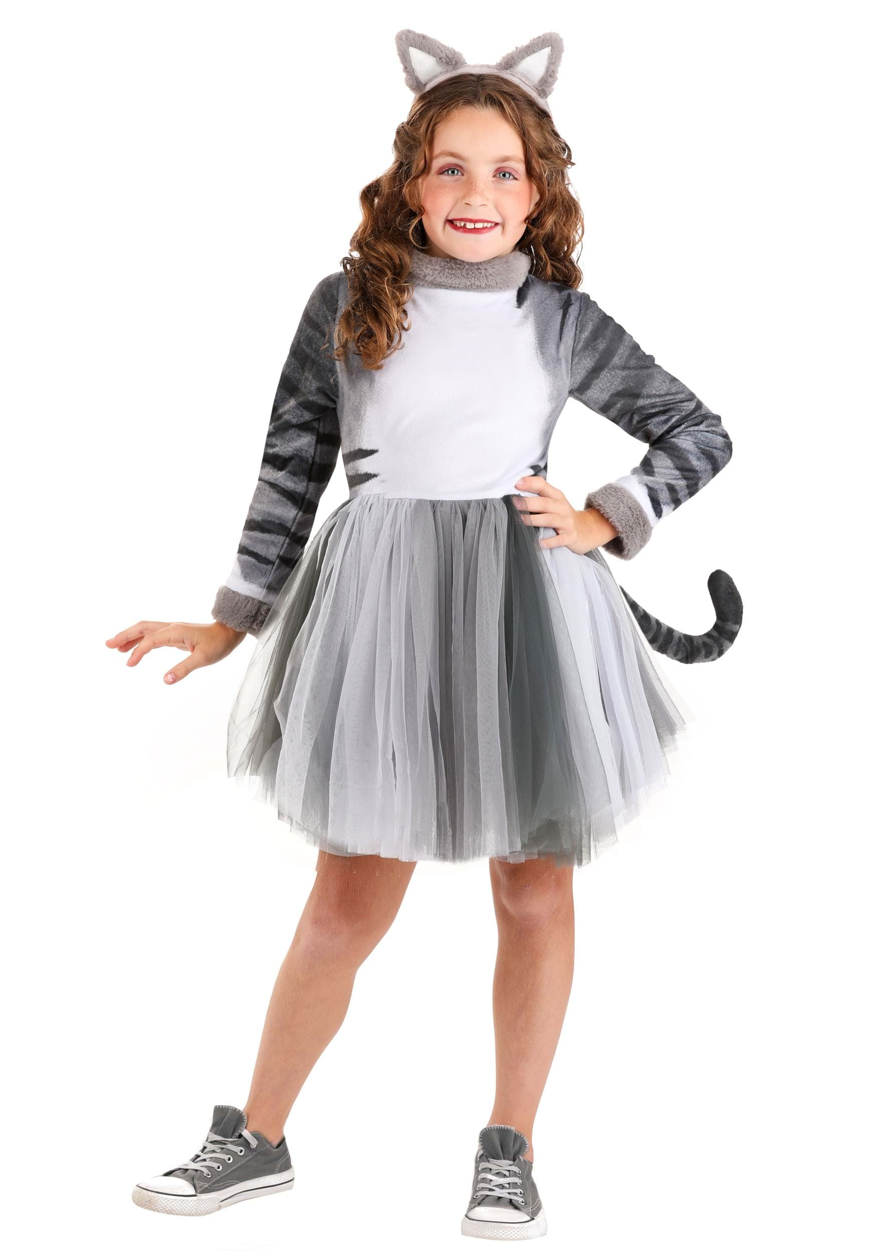 Tabby Cat Girl's Costume Dress , Kid's Cat Costumes