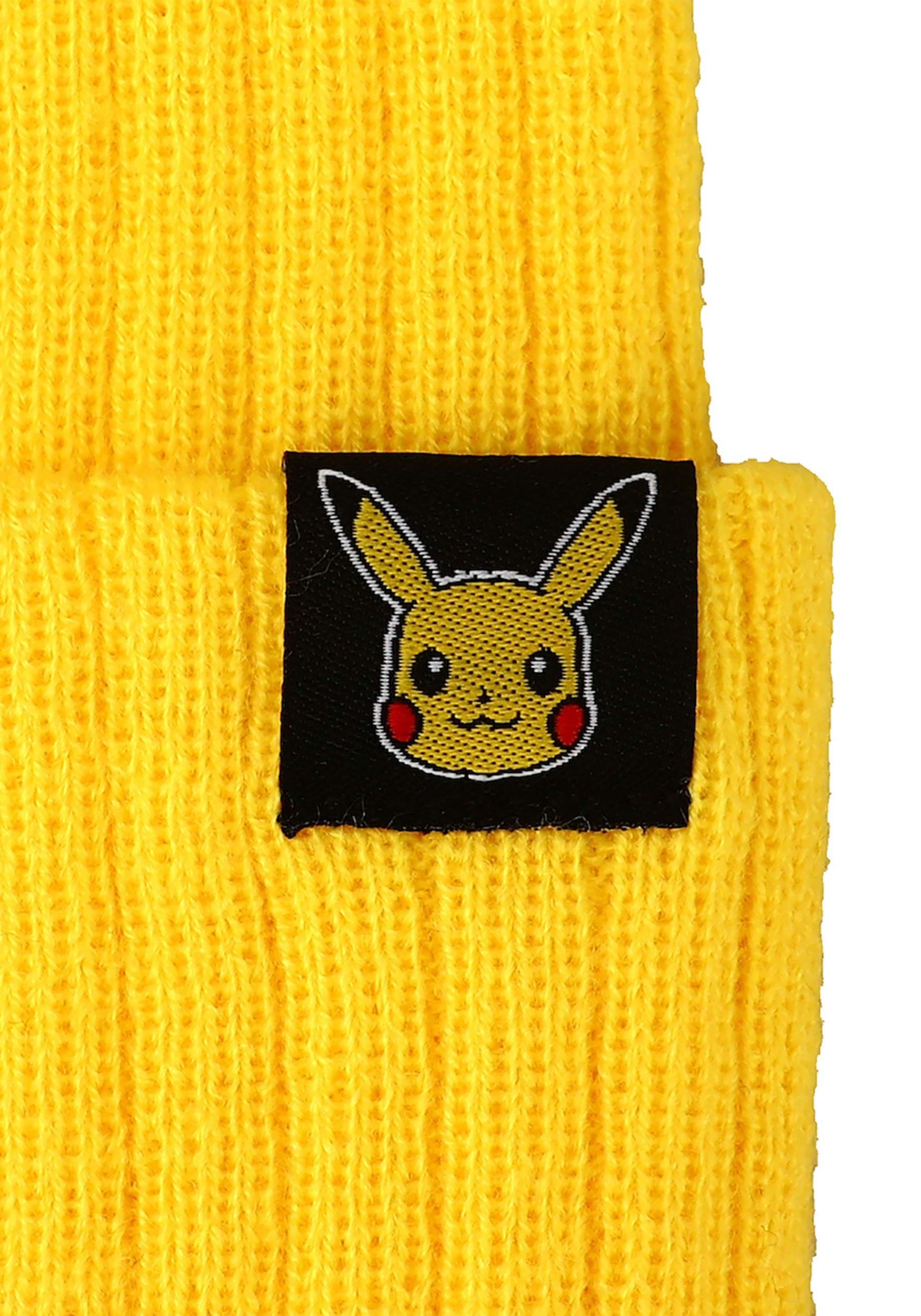 Pokémon Pikachu 3D Cosplay Cuff Beanie