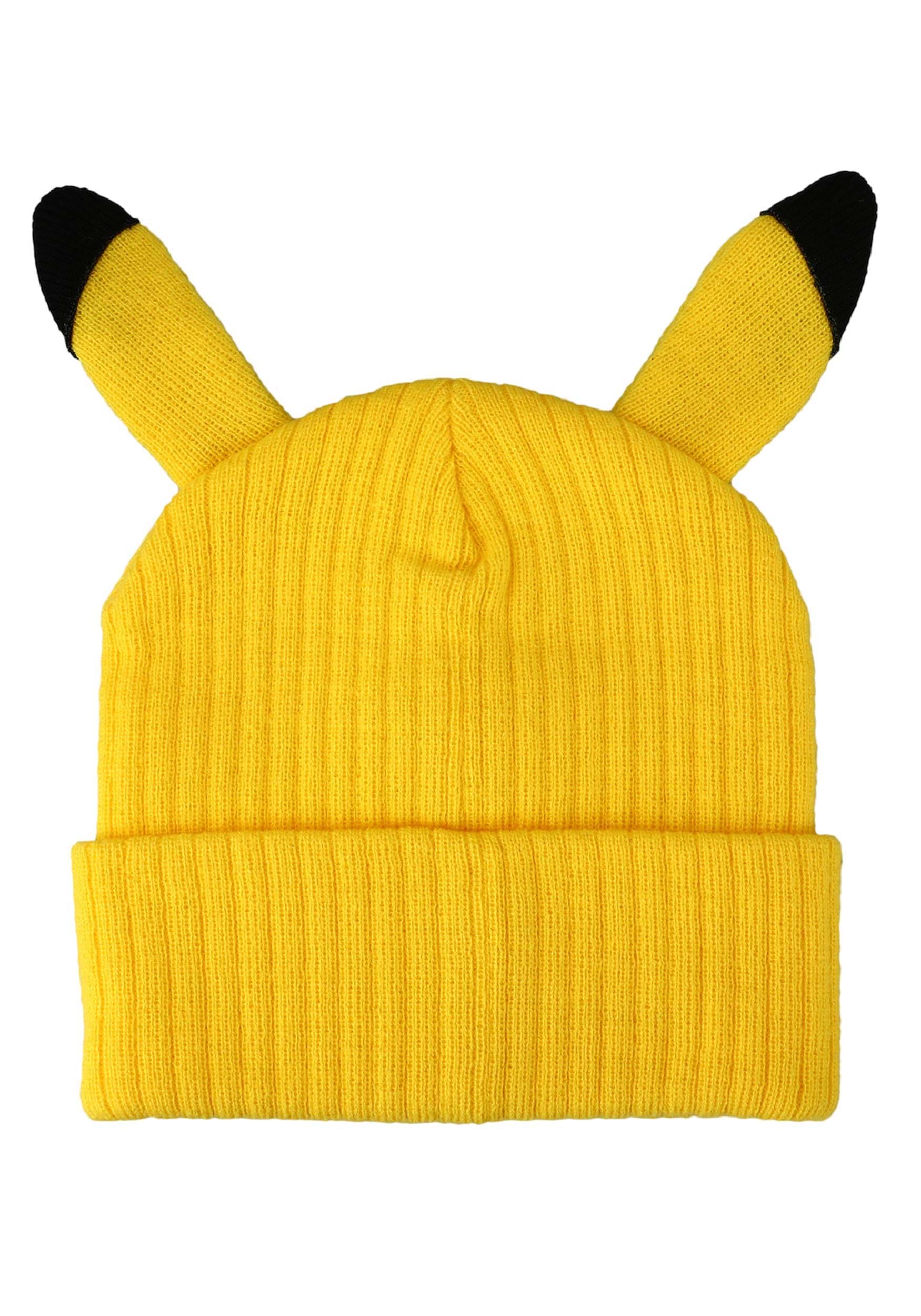 Pokémon Pikachu 3D Cosplay Cuff Beanie