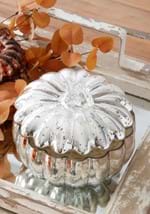 5.5" Silver Mercury Glass Pumpkin Candle Decoratio Alt 2