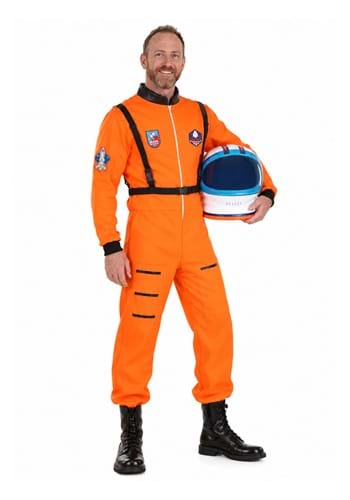 Adult Orange Astronaut Suit Costume upd
