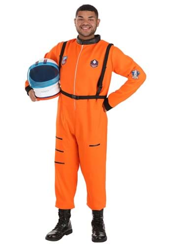 Exclusive Plus Size Adult Classic Orange Astronaut Costume