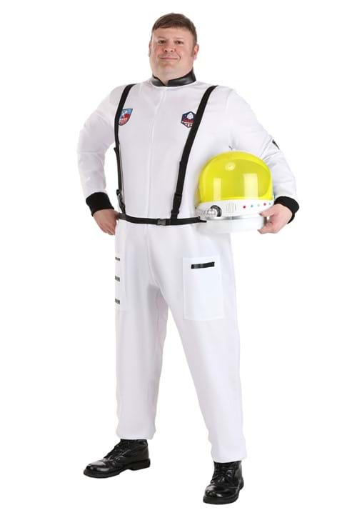 Plus Sized Classic White Astronaut Costume