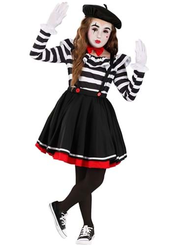 Girl's Curious Mime Costume