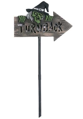 28-Inch Witchy Warning Light Up Sign Decoration | Halloween Signs