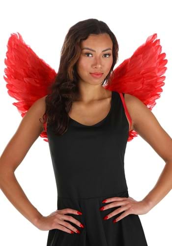 Devilish Angel Costume Red Wings | Costume Accessory Wings