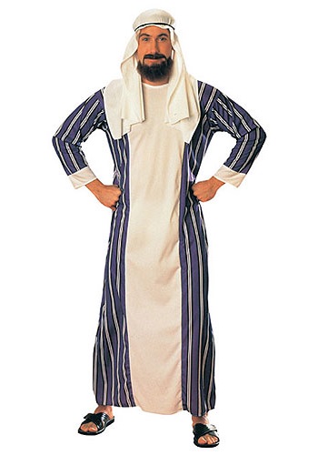 DRESS ME UP Disfraz Jeque Sheik Thawb Emir Saudita Árabe Disfraz