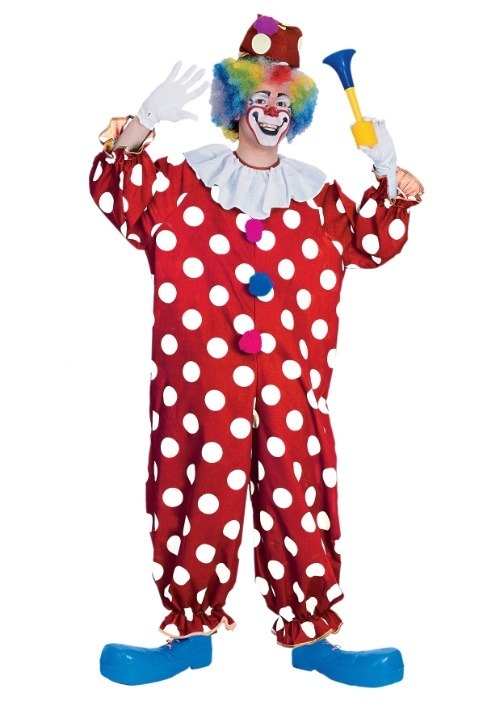 Adult Dotted Clown Costume