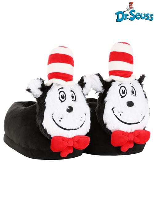 Cat in the Hat 3D Character Slippers Adult