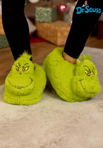 The Grinch 3D Character Slippers Adult