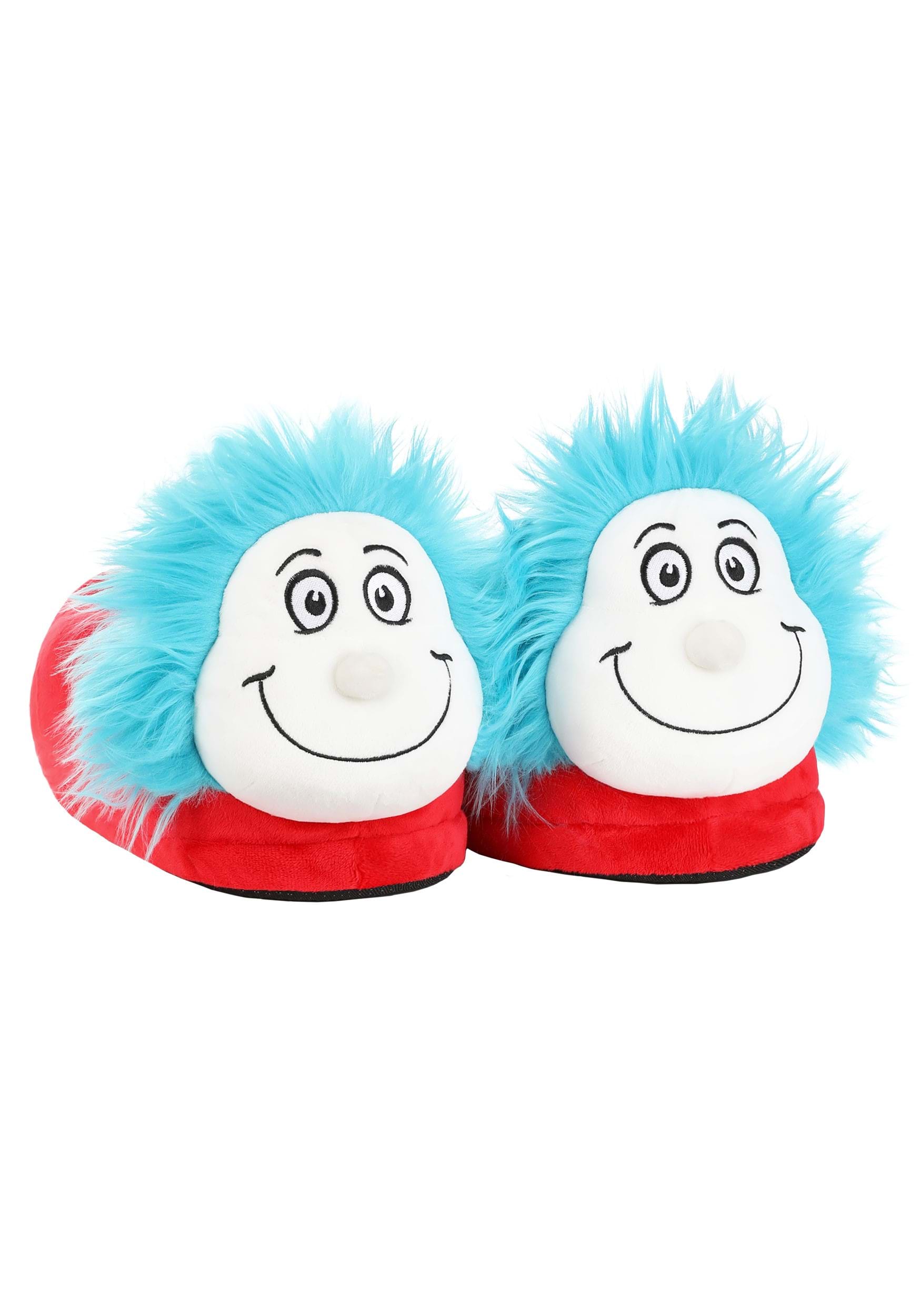 Adult Thing 1 & Thing 2 3D Character Slippers | Dr. Seuss Accessories