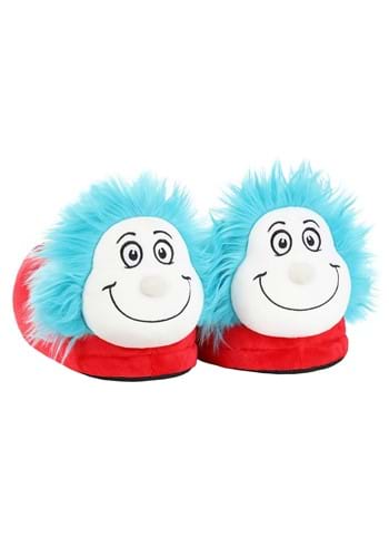 Adult Thing 1 & Thing 2 3D Character Slippers | Dr. Seuss Accessories
